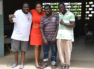  Head and students of New Horizon Special School Accra