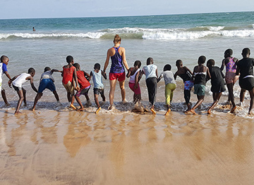 Swimming Lessons at Ebenezer Methodist School Takoradi